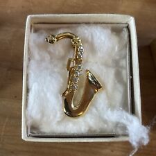 Vintage saxophone brooch for sale  LUDLOW