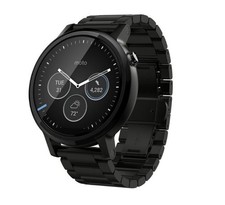 Motorola Moto 360 2ª Geração 42mm Estojo de Aço Inoxidável Pulseira Preta comprar usado  Enviando para Brazil