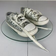 Converse trainers silver for sale  WORTHING