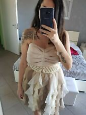 Abito cerimonia beige usato  San Teodoro
