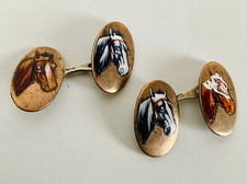 Boutons manchette cheval d'occasion  Paris II