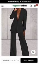black ladies suit jacket for sale  NEWMARKET