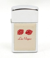 Isqueiro fino Zippo vintage 1981 teste de funcionário 1 painel ultralite dados Las Vegas comprar usado  Enviando para Brazil