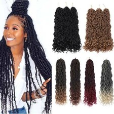 Faux Locs Deusa Ombre Tranças Trança Extensão de Cabelo Mega Grosso Dreadlock Crochê comprar usado  Enviando para Brazil