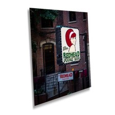 Chicago's Redhead Piano Bar: icônico letreiro impressão arte de parede Illinois tela de metal comprar usado  Enviando para Brazil
