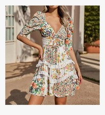 Robe fleurie bohème d'occasion  Itteville
