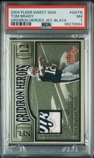 Usado, 2004 Fleer Sweet Sigs Tom Brady Game Worn Jersey Patch #d /12 Patriots Logo PSA comprar usado  Enviando para Brazil