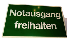 Hinweisschilder notausgang fre gebraucht kaufen  Berlin