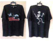 Camiseta SOCIAL DISTORTION Punk Rock preta manga curta tamanho completo comprar usado  Enviando para Brazil