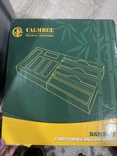 Organizador de bolsas de almacenamiento de alimentos de bambú Calmbee Kitchen Solutions segunda mano  Embacar hacia Mexico