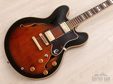 1995 Epiphone Sheraton II Guitarra Semi-Oca Tabaco Sunburst com Estojo, Hangtags comprar usado  Enviando para Brazil