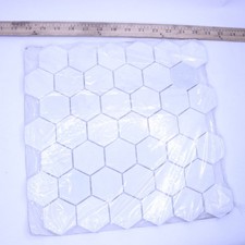 Telha de mosaico montada em malha mármore polido 12 x 11,75 x 10 mm comprar usado  Enviando para Brazil