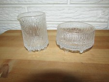 Tigela de açúcar vintage vidro Iittala Finlândia Ultima Thule creme Tapio Wirkkala MCM comprar usado  Enviando para Brazil