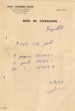 Facture 1959 ets d'occasion  France