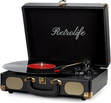 Gramofon Retrolife R609x czarny, półautomatyczny, używany na sprzedaż  PL