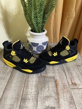 Air Jordan 4 Retro Yellow Thunder 2023 Grade School tamanho 5Y USADO. SEM CAIXA. LIMPO. comprar usado  Enviando para Brazil