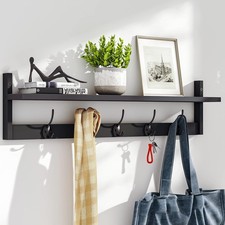 Prateleira de parede BAMEOS 28,9" com 5 ganchos duplos - Casaco de entrada #R026 comprar usado  Enviando para Brazil