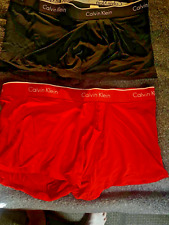 Cuecas boxer logotipo Calvin Klein 2 pares 1 vermelha 1 marinha nova masculina GG frete grátis nova sem etiquetas comprar usado  Enviando para Brazil