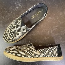 Espadrille feminino Tom's tamanho 9 preto geométrico tecido asteca boho comprar usado  Enviando para Brazil