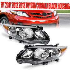 2X Faróis Fit 2011 2012 2013 Toyota Corolla Preto Carcaça Faróis LH&RH comprar usado  Enviando para Brazil
