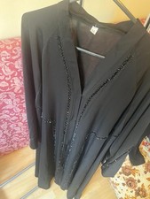 Black open abaya for sale  SLOUGH