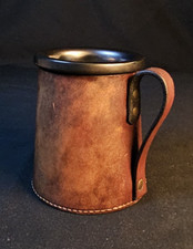 Real hide tankard for sale  STOKE-ON-TRENT