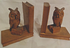 Buchstützen holz eulen gebraucht kaufen  Berlin