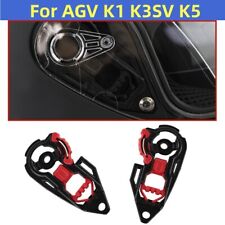 Par Preto+Vermelho Capacete de Motocicleta Viseira Escudo Engrenagem Placa Base Para AGV K1 K3SV K5 comprar usado  Enviando para Brazil