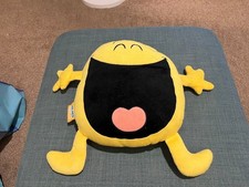 Happy plush cushion for sale  LITTLEHAMPTON