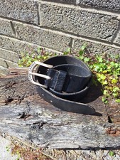 Vintage black leather for sale  LONDONDERRY