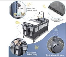 Berço de cabeceira BabyBond Baby Bassinet, embale e brinque com lençol, troca de fraldas comprar usado  Enviando para Brazil