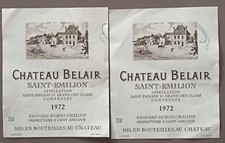 Etiquettes chateau bel d'occasion  France