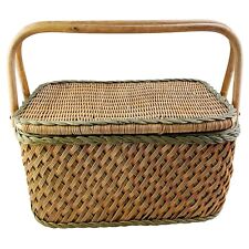 Vintage wicker picnic for sale  Rexburg