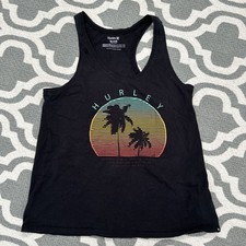 Regata Hurley Feminina Racerback Tamanho Médio Palm Trees Sunset Beach, usado comprar usado  Enviando para Brazil