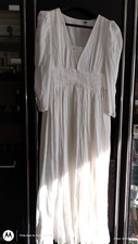 Robe longue blanche d'occasion  Grugies