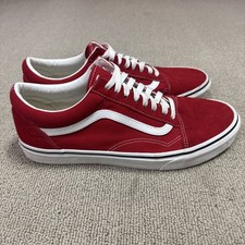 Tênis Vans camurça vermelho branco com cadarço masculino tamanho 12 comprar usado  Enviando para Brazil