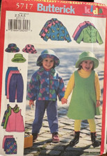 Butterick 5717 girls for sale  Omaha