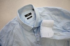 Camisa social Hugo Boss slim fit azul luxo botão para cima masculina tamanho grande comprar usado  Enviando para Brazil