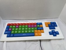 Teclado de PC DURAGADGET grande colorido infantil necessidades especiais visão prejudicada comprar usado  Enviando para Brazil