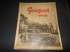 Journal "Peugeot Revue" 1927 gamme canot automobile, 12/6, salon auto banquet comprar usado  Enviando para Brazil