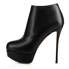 Usado, Botas femininas sexy plataforma biqueira pontiaguda salto alto salto agulha zíper tornozelo botas comprar usado  Enviando para Brazil