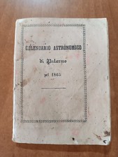 Calendario astronomico palermo usato  Trappeto