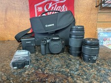 Usado, Kit SLR Digital Canon EOS Rebel T6 18.0MP - Preto + Lente 75-300mm (LOOK) comprar usado  Enviando para Brazil