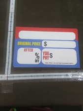 Retail discount signs for sale  Taylorsville