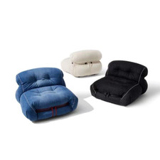 Luxury Soriana Style Lounge Sofa Chair, Custom Color & Fabric, Retro Design,  comprar usado  Enviando para Brazil