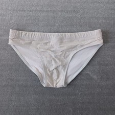 Cueca de natação D&G Dolce Gabbana Speedo masculina bege médio AOP praia piscina resort comprar usado  Enviando para Brazil