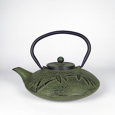 Bule japonês Tetsubin chaleira de ferro fundido motivo bambu infusor verde incluído comprar usado  Enviando para Brazil