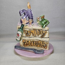 Usado, Blue Sky Clayworks Heather Goldminc 21º aniversário bolo vela mesa display comprar usado Usado, Blue Sky Clayworks Heather Goldminc 21º aniversário bolo vela mesa display comprar usado  Enviando para Brazil