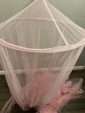 Pink bed canopy for sale  Cathedral City