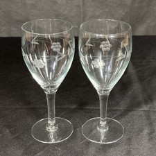 Pair etched floral for sale  Billerica